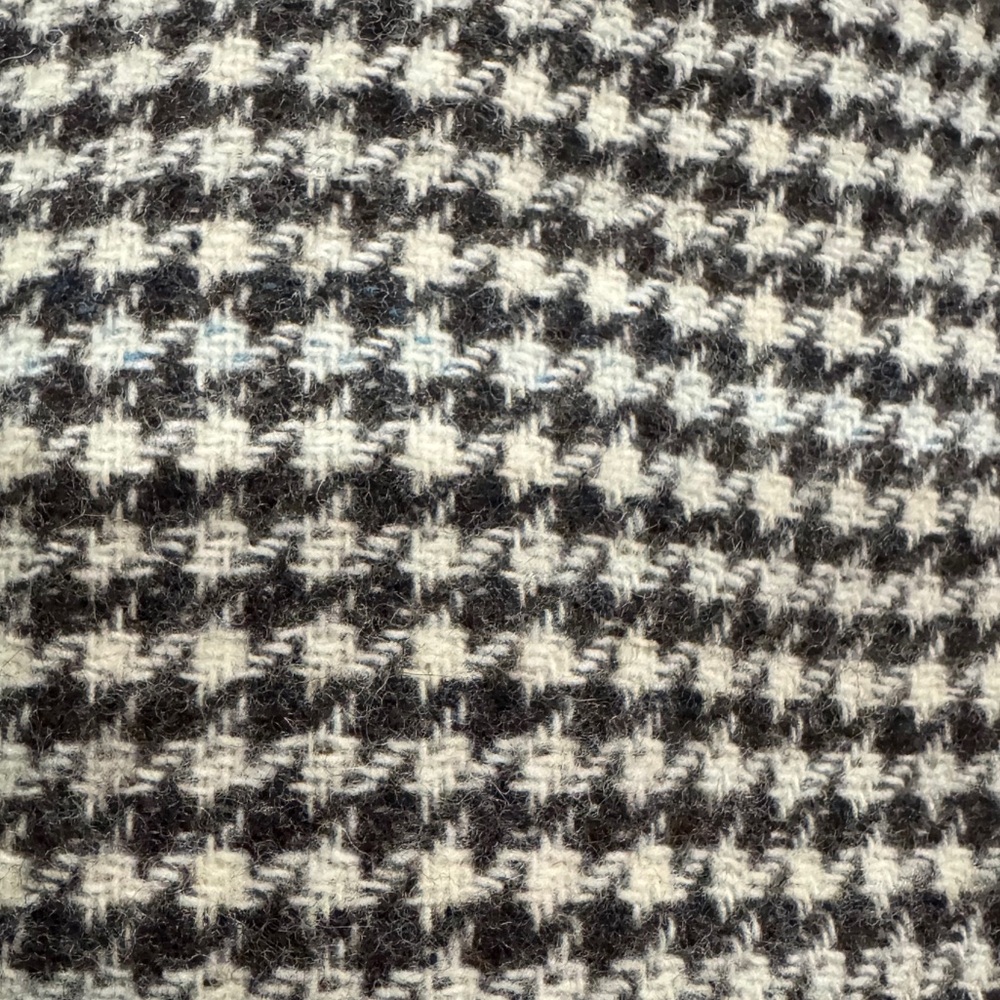 New Draper James Wool Plaid Houndstooth Reversible Swing car Coat Jacket XS S M - Picture 8 of 8